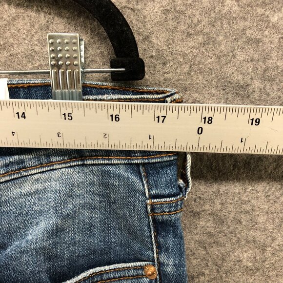 STS Blue Alicia High Rise Jeans Womens 32 Blue Exposed Button Fly Ankle - Picture 5 of 9